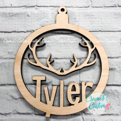 Wood Personalized Christmas Ornament