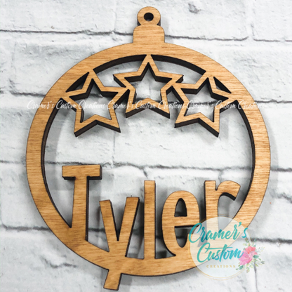 Wood Personalized Christmas Ornament