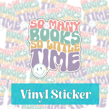 So Many Books Sticker