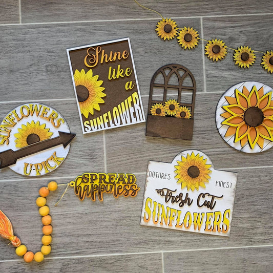 Sunflower Tiered Tray DIY kit