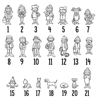 Wood Personalized Family Christmas Ornament